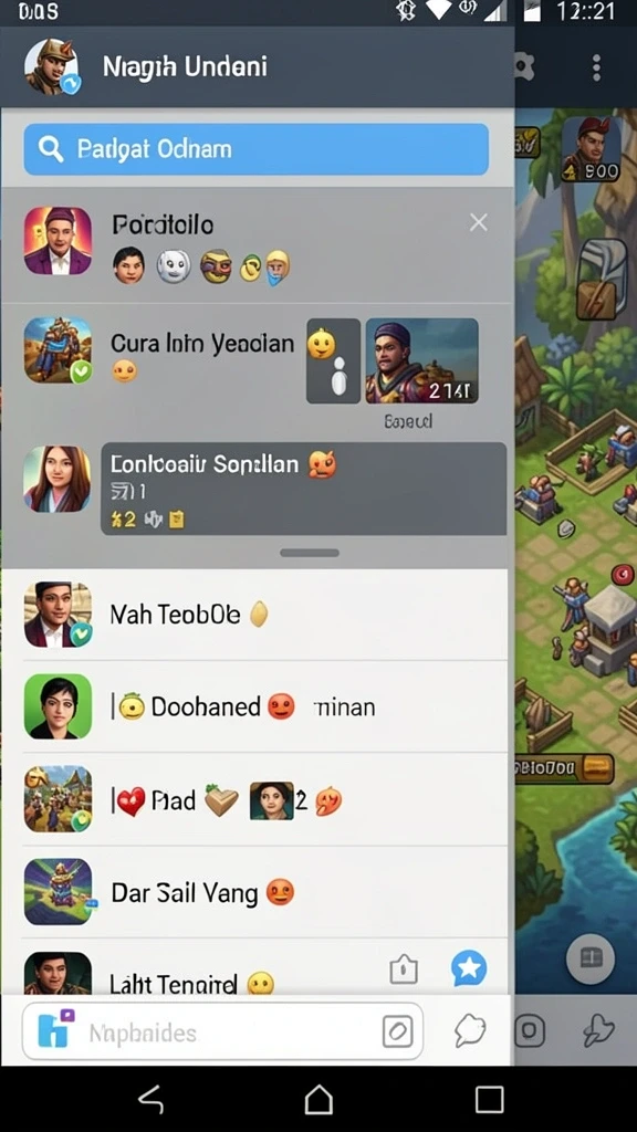 d73 - Tangkapan layar level penuh tantangan yang menarik.