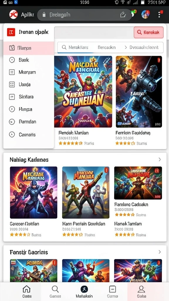 gacorx - Screenshot memperlihatkan sistem level dan karakter yang bisa diupgrade.