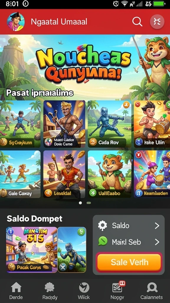 galaxy77 - Tangkapan layar menampilkan grafik yang memukau dan karakter yang menarik.