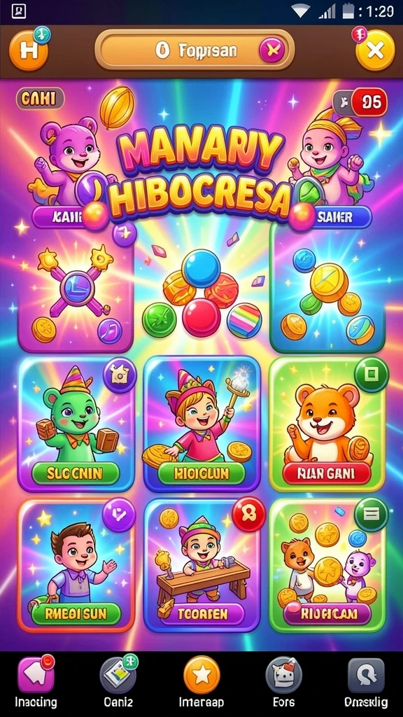 idagame - Tampilan antarmuka utama yang menarik.