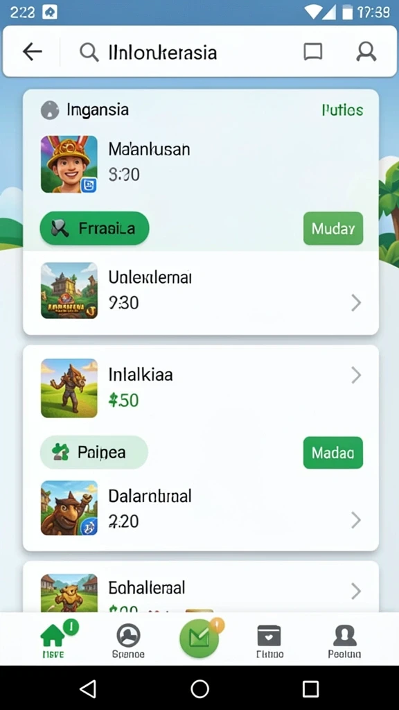 sritoto - Fitur chatting untuk berinteraksi dengan sesama pemain.
